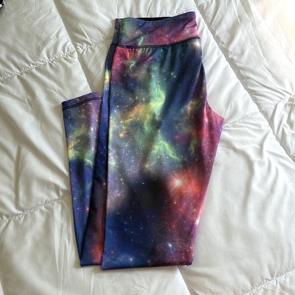 Energie size L women athletic stretchy galaxy legging - Picture 7 of 7